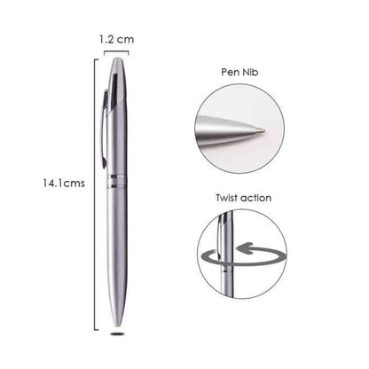 Light Metal Silver Ballpoint Pen