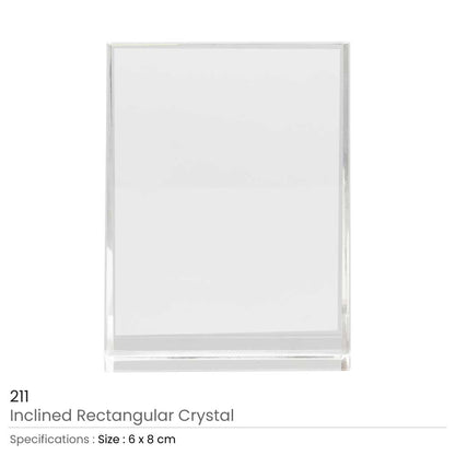 Inclined Rectangular Crystal Awards