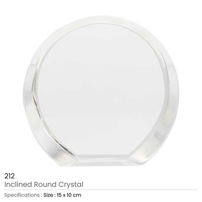 Inclined Round Crystals
