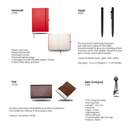 Inexmatt Ruby Cross set