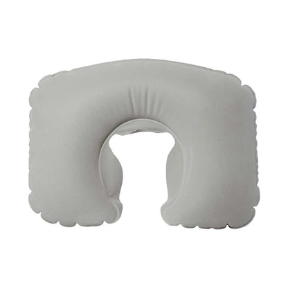 Inflatable Neck Pillow with Pouch – Grey