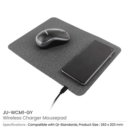 Fast Wireless Charging Mousepad in 15W, Foldable Design Type C