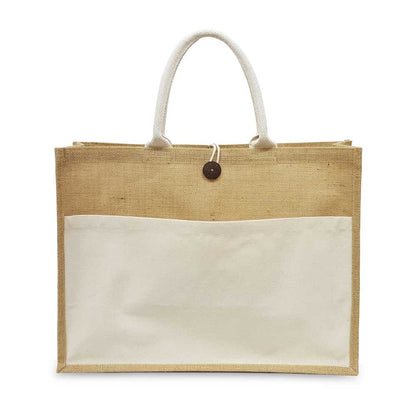 Jute bags with Cotton Pockets
