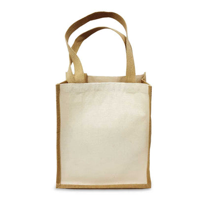 Jute Bags with Cotton Sides