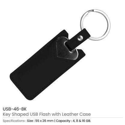 8GB Key Shaped USB with Leather Case