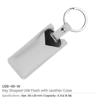 8GB Key Shaped USB with Leather Case