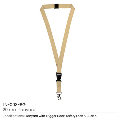 Lanyards with Hook, Safety Lock, and Buckle