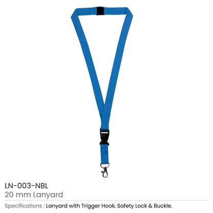 Lanyards with Hook, Safety Lock, and Buckle