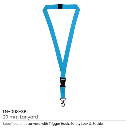 Lanyards with Hook, Safety Lock, and Buckle