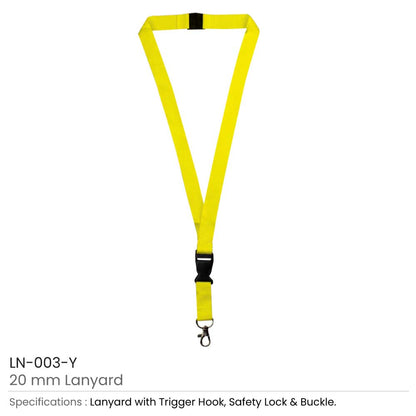 Lanyards with Hook, Safety Lock, and Buckle