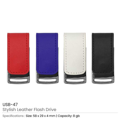 Stylish Leather USB Flash Drives