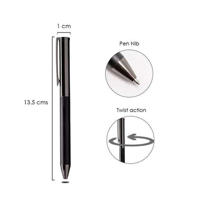 Chrome finish metal ballpoint pen