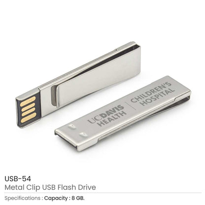 Metal Clip USB Flash Drives