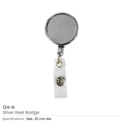 Round Metal Reel Badges
