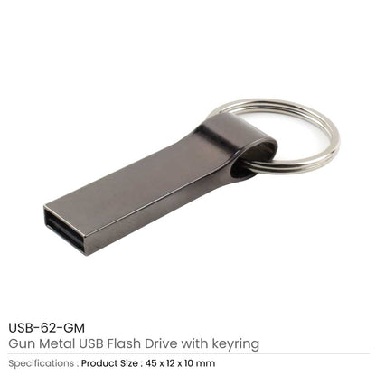Metal USB Flash with Key Ring
