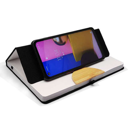 A5 Notebook with Phone Holder