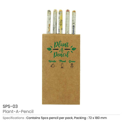 Plantable A Pencils Set