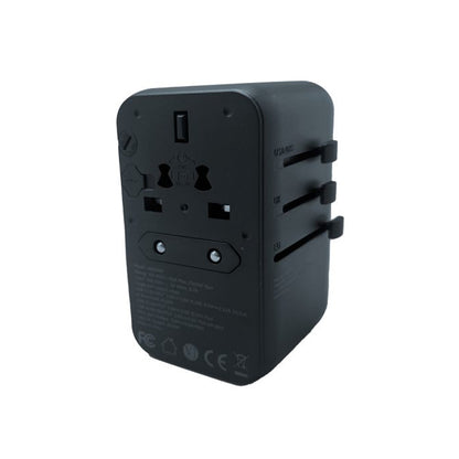 Travel Adaptor with Built in USB-C Cable
