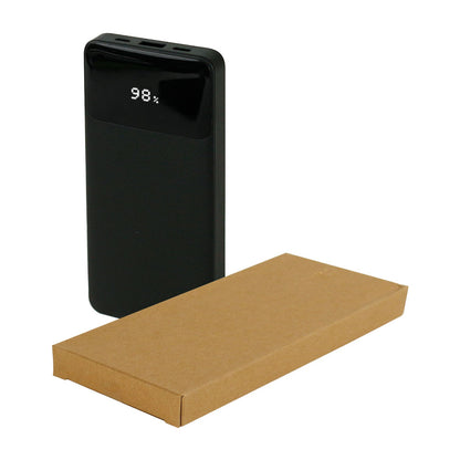 10,000 mAh Powerbank with LED Screen & Built-in Type-C Cable