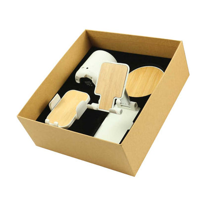 Promotional Tech Gift Sets with Brown Cardboard Gift Box