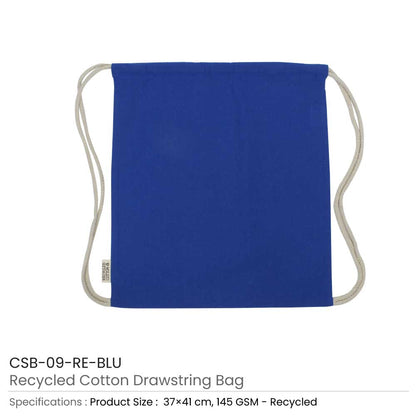 Recycled Cotton Drawstring Bags