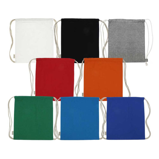 Recycled Cotton Drawstring Bags