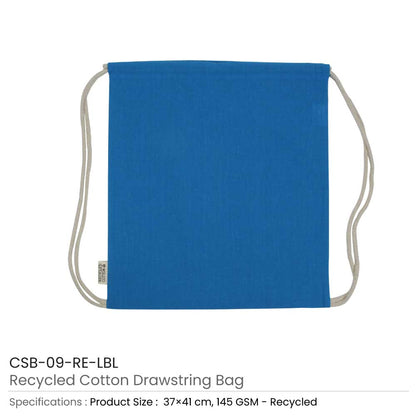 Recycled Cotton Drawstring Bags