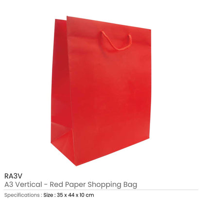Red Paper Shopping Bags