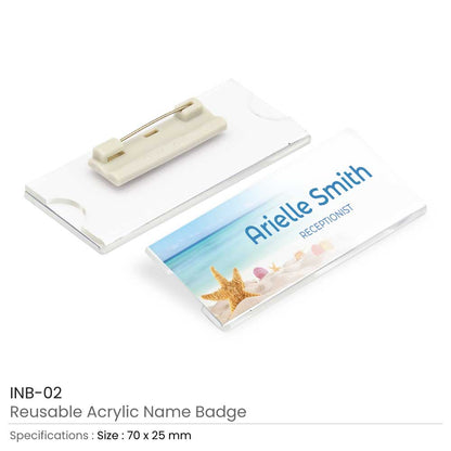 Reusable Acrylic Name Badges