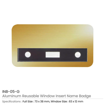 Reusable Insert Name Badges