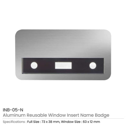 Reusable Insert Name Badges