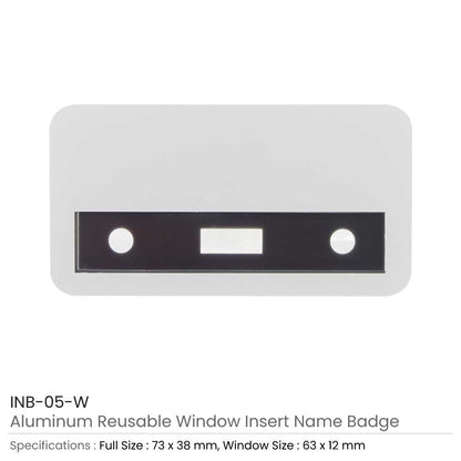 Reusable Insert Name Badges