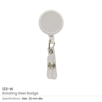 Rotating Reel Badges