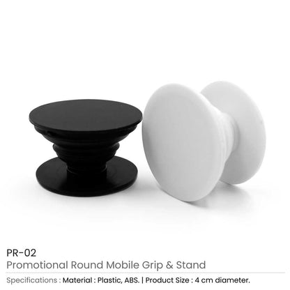 Round Mobile Grip and Stand