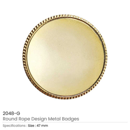 Round Rope Design Logo Badges