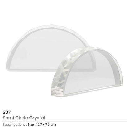 Semi Circle Crystals