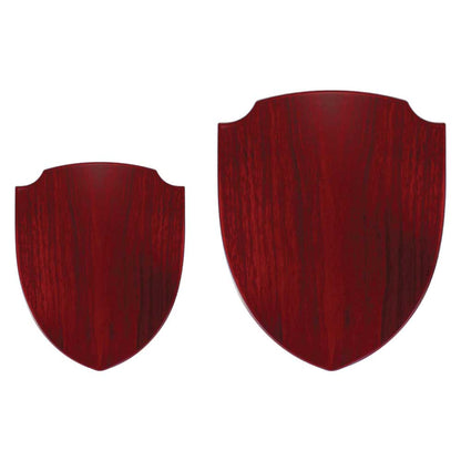 Shield Shaped Wooden Plaque with Box & Golden Aluminium Plate