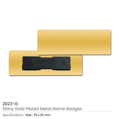Custom Metal Name Badges – Gold & Silver Plated
