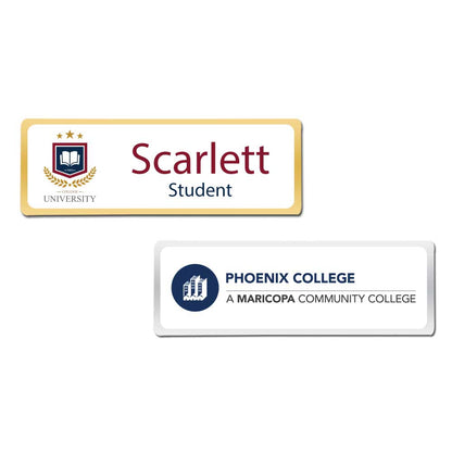 Custom Metal Name Badges – Gold & Silver Plated