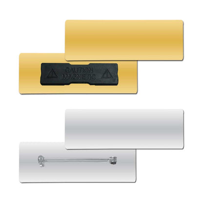Custom Metal Name Badges – Gold & Silver Plated