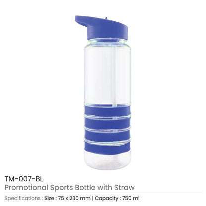 Water Bottle with Straw