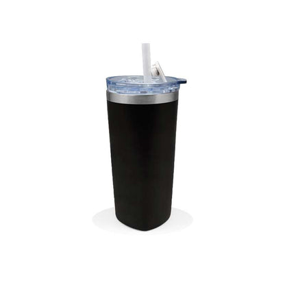 Sqrambler Stainless Steel Tumbler with Straw
