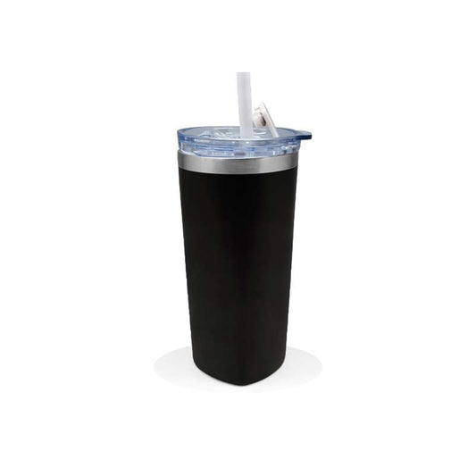 Sqrambler Stainless Steel Tumbler with Straw