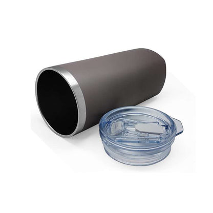 Stainless steel tumbler with straw