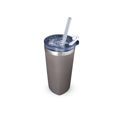 Sqrambler Stainless Steel Tumbler with Straw
