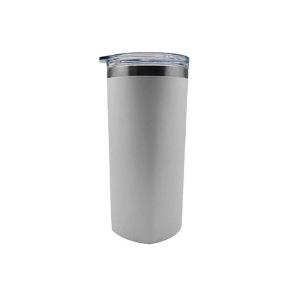 Stainless steel tumbler with straw