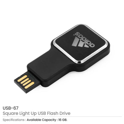 Square Light Up Logo USB 16GB