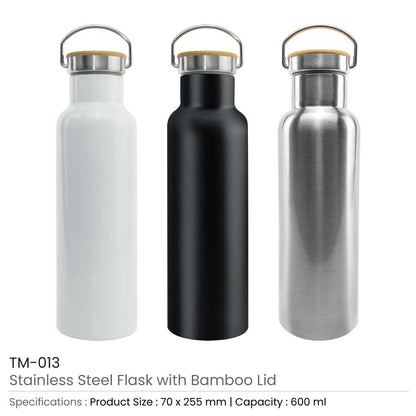 Stainless Steel Bamboo Flask