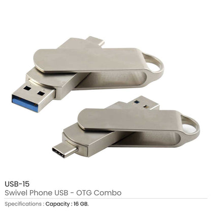 Swivel Phone USB 16GB