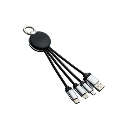 3-in-1 Charging Cable with Light-up Logo